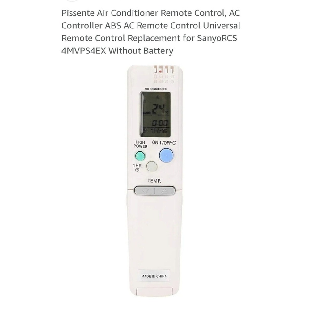 RCS-4MHVPIN4E Remote Control Fit for SANYO Air Conditioner‎ RCS-ZP1 RCS-3PSS4C